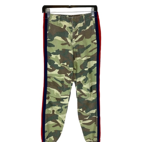 MOTHER The No Zip Misfit Side Strip Camouflage Pants 🔥 - Picture 2 of 8
